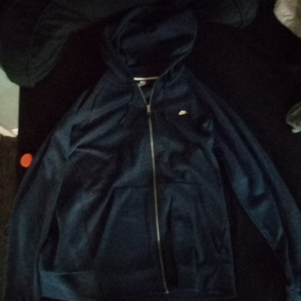 NIKE Optic BLUE ZIP UP HOODIE         US M Authentic